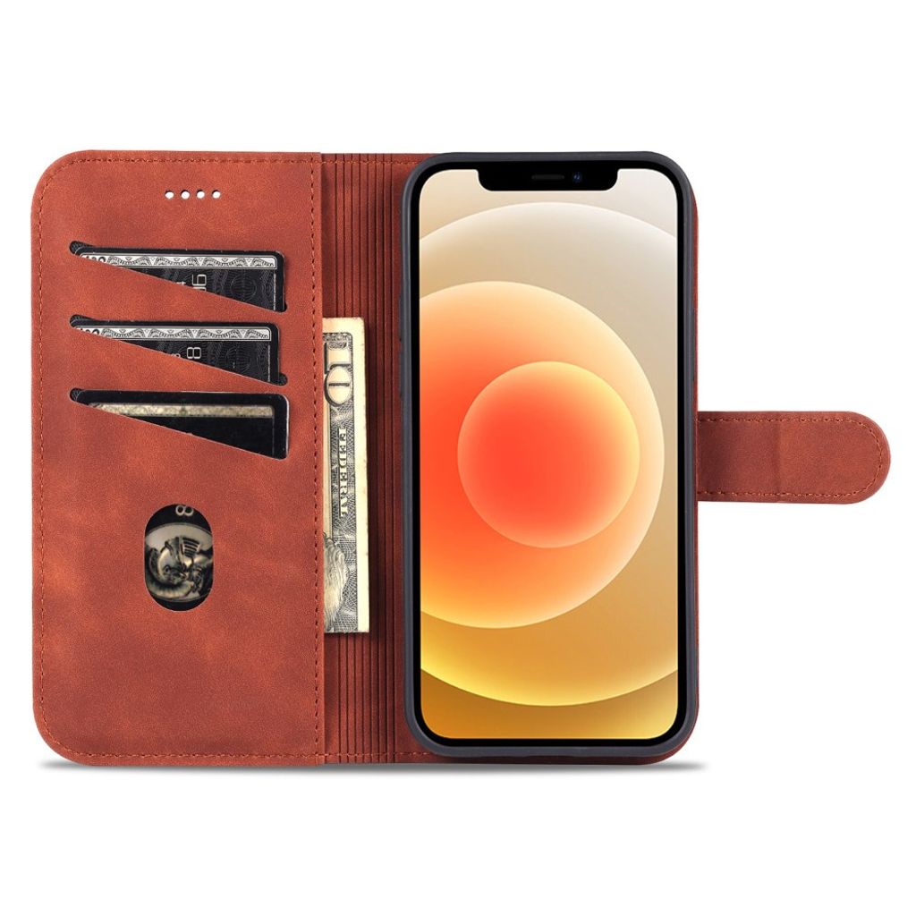 AZNS iPhone 13 mini Wallet Cover Stand – Rose Gold