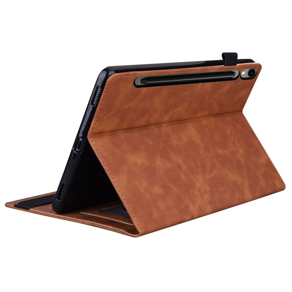 Samsung Galaxy Tab S10 FE Plus Cover with Card Slot - Brown