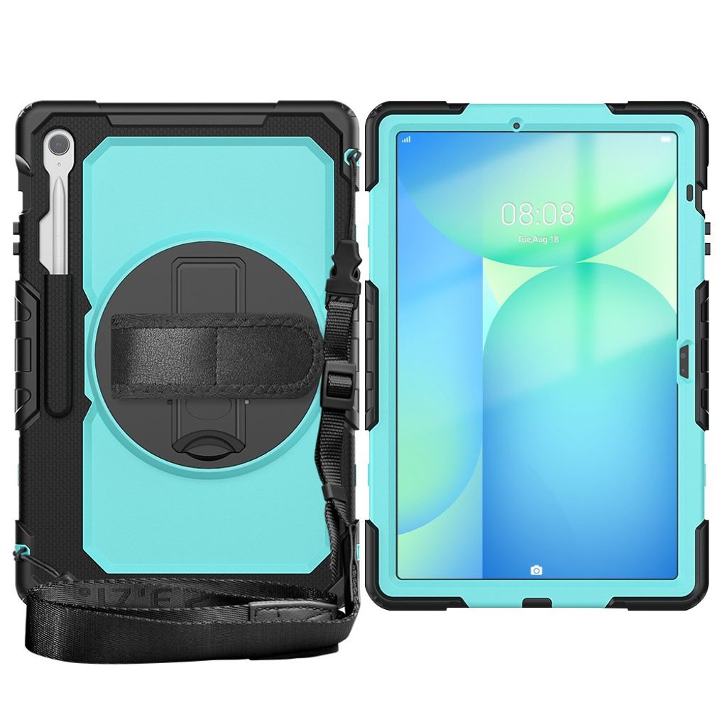 Samsung Galaxy Tab S10 FE Plus Case with Shoulder Strap - Blue