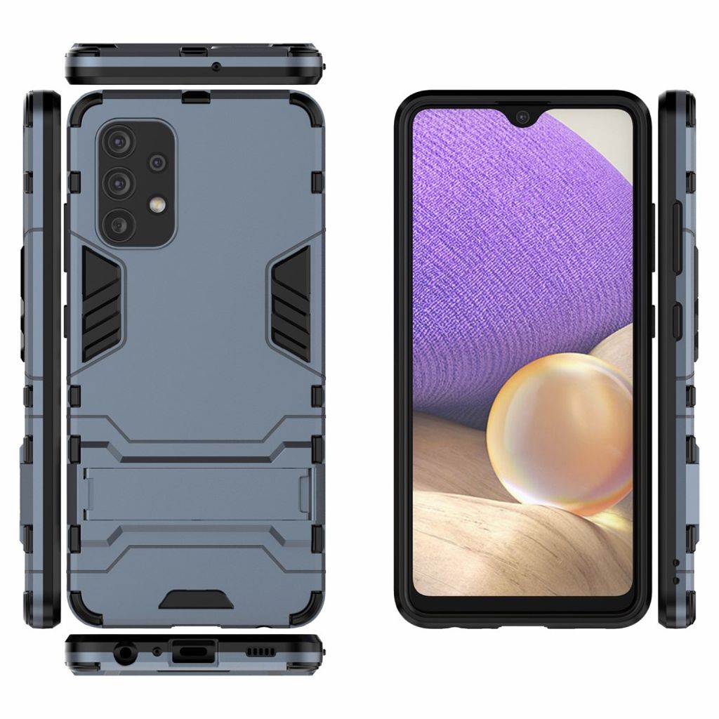 Samsung Galaxy A32 4G Kuori Jalusta - Sininen