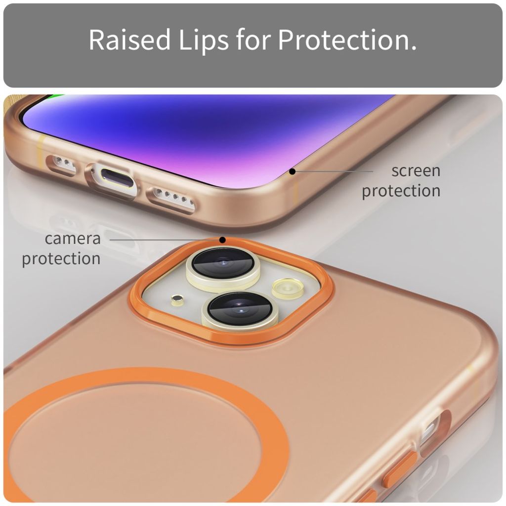 iPhone 13 Kuori MagSafe-yhteensopiva - Oranssi