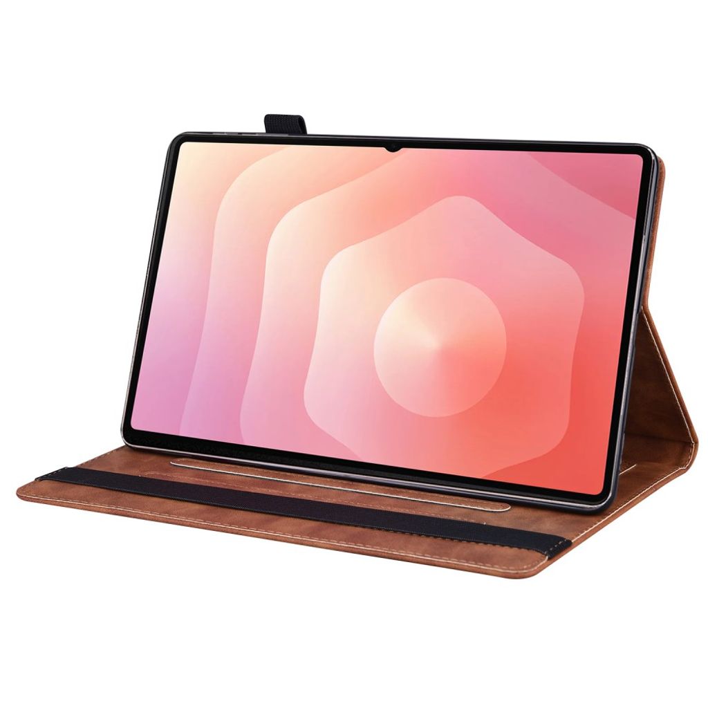 Samsung Galaxy Tab S11 Ultra lommeboketui med kortlommer – brun