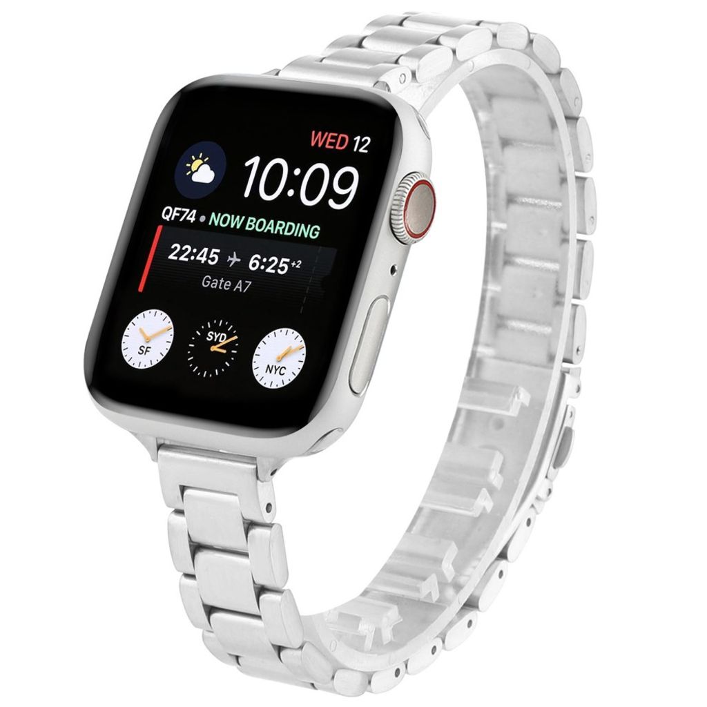 Apple Watch 38/40/41/42mm Urrem Tre-Link Design – Sølv