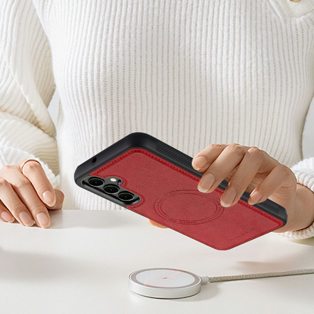 LC.IMEEKE Samsung Galaxy S25 FE Skal med MagSafe - Röd