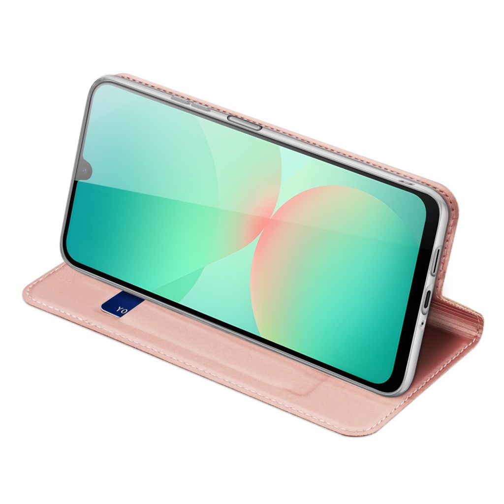 Dux Ducis Samsung Galaxy A27 5G Kotelo Kortin haltija – Vaaleanpunainen