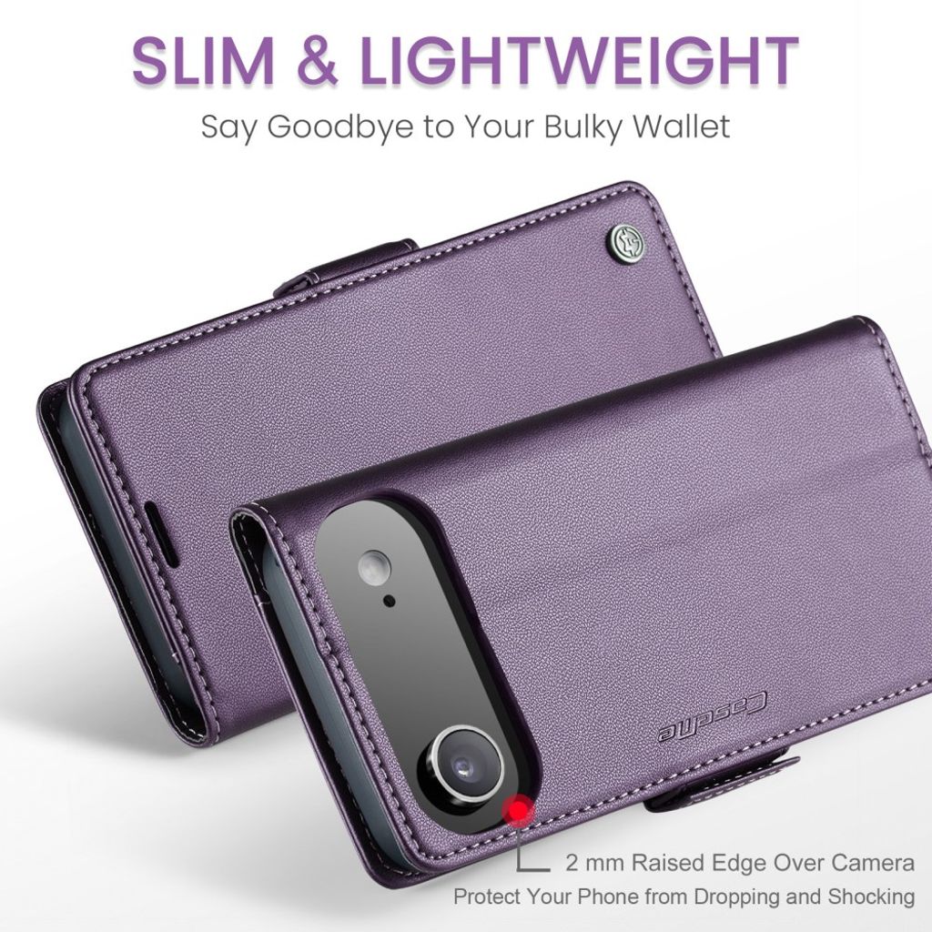 CASEME iPhone Air Etui med Kortspor - Lilla