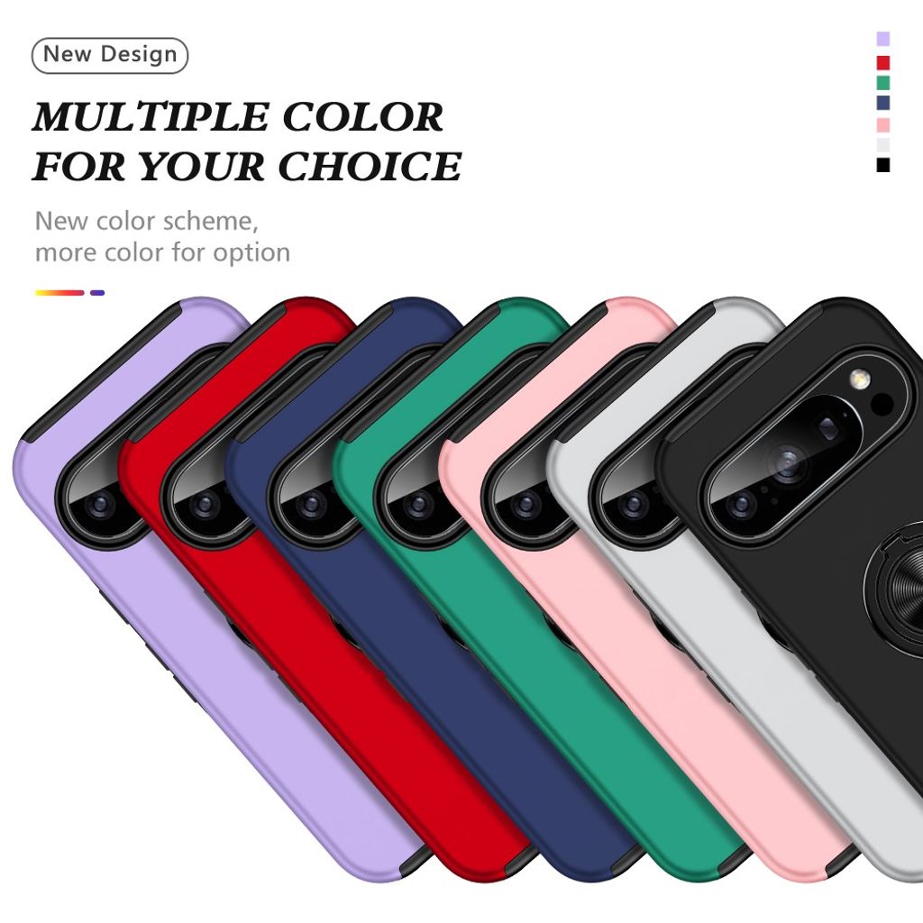 Google Pixel 11 / 11 Pro Skal med Ringhållare - Svart