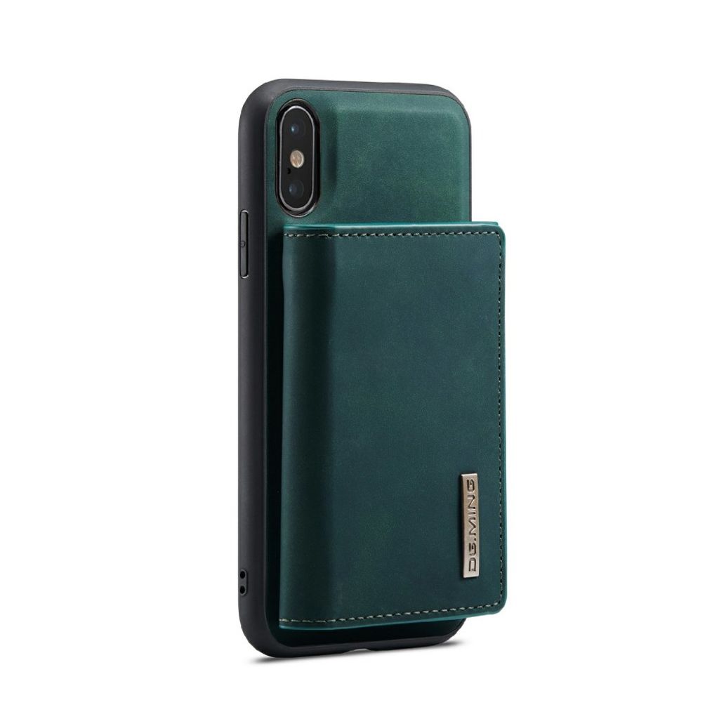 DG.MING iPhone X/XS Lompakkokuori Magneettikiinnityksellä - Vihreä