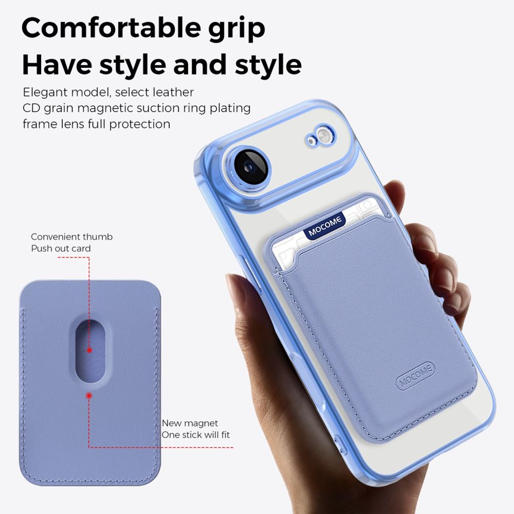 iPhone Air MagSafe lompakkokuori irrotettavalla kortin haltijalla - Sininen