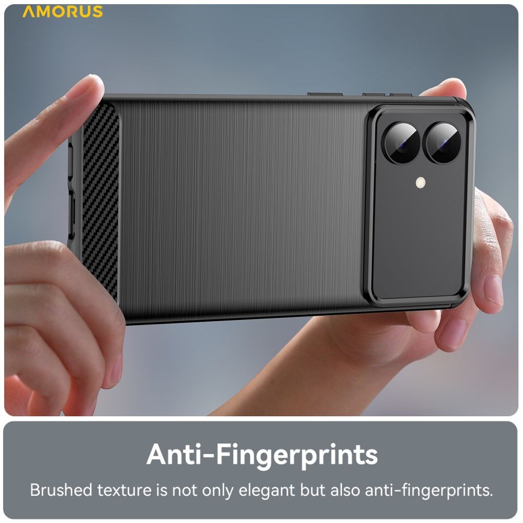 AMORUS Samsung Galaxy S26 Edge Deksel - Svart