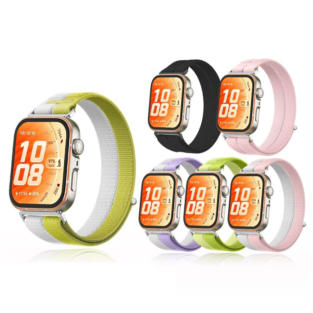Huawei Watch Fit 5 Pro/5/4 Pro/4/3 Urrem Nylon – Gul