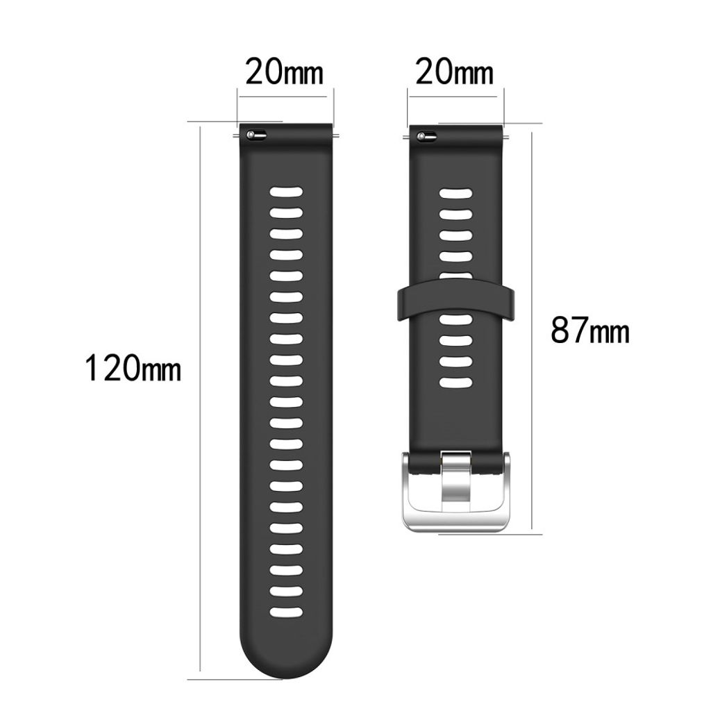 Garmin Forerunner 245/245 Music/645/645 Music m.fl. Klockarmband Silikon – Vit