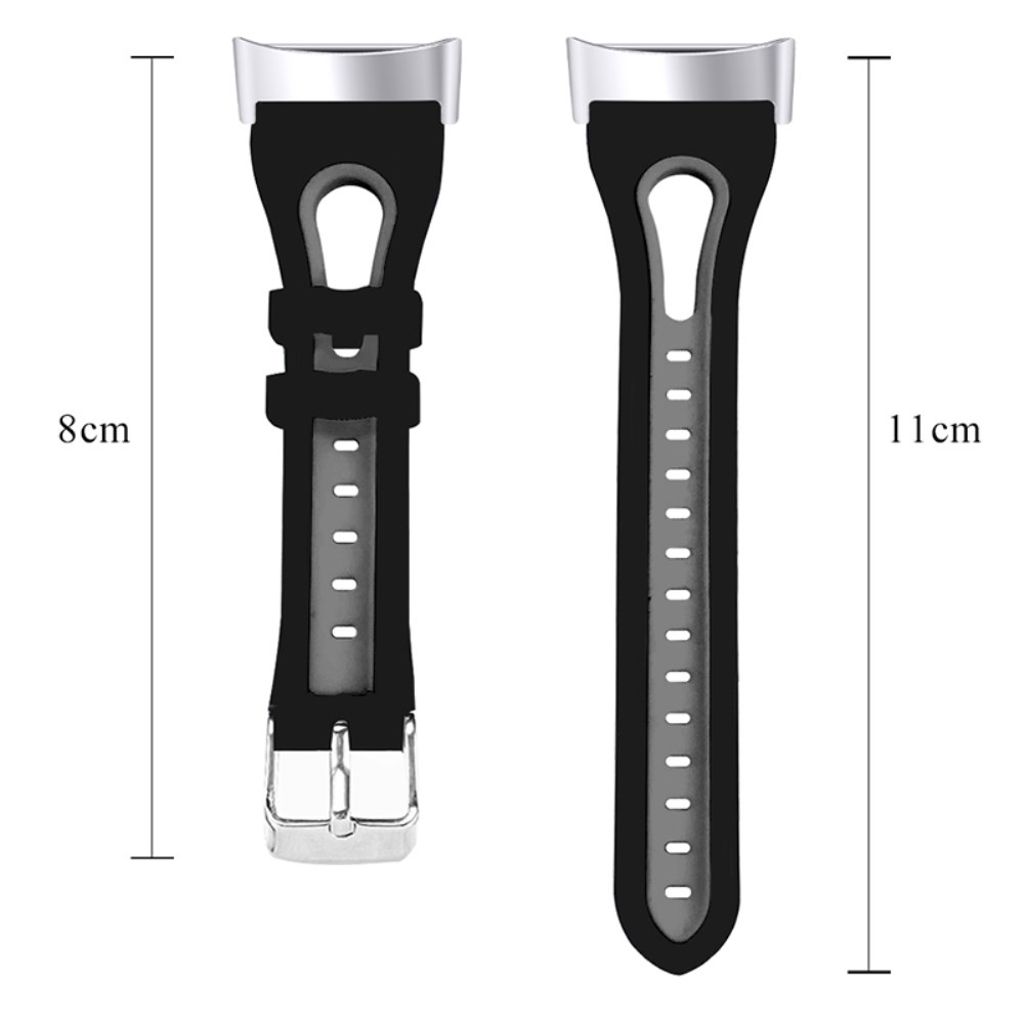 Fitbit Charge 6 / 5 Tofarget Klokkereim - Svart / Grå