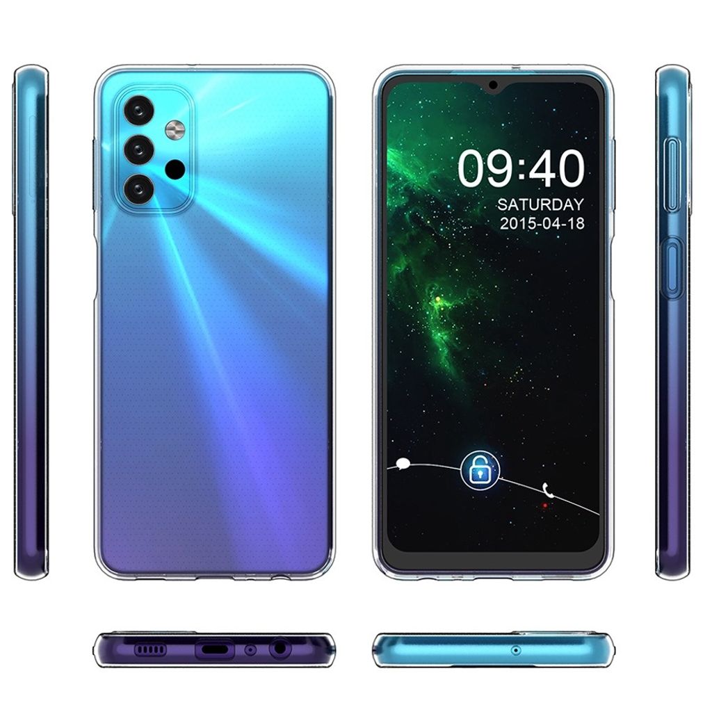 Samsung Galaxy A32 4G kuori – ohut isku- ja naarmusuojattu, läpinäkyvä