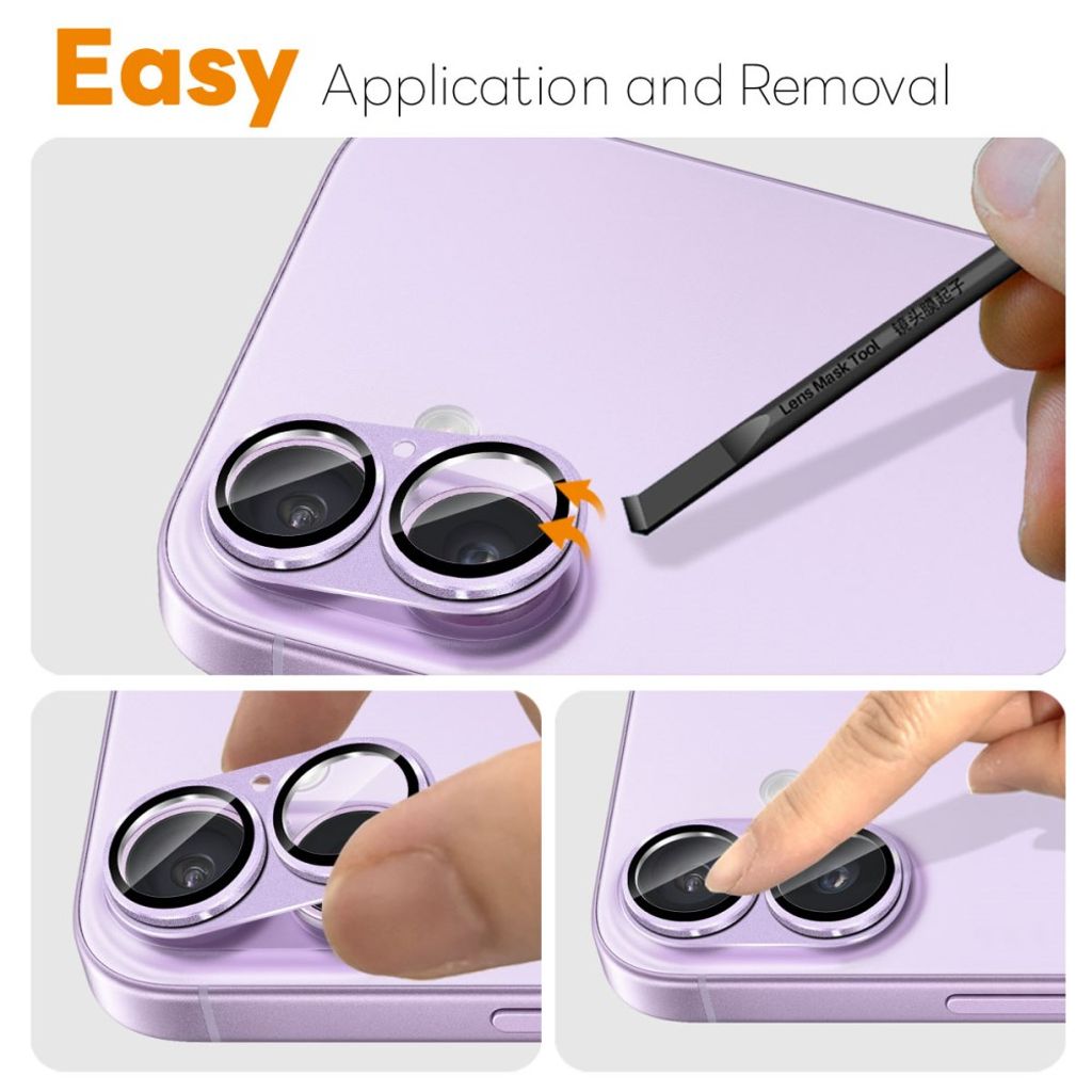 NORTHJO iPhone 17 Lens protector - Purple