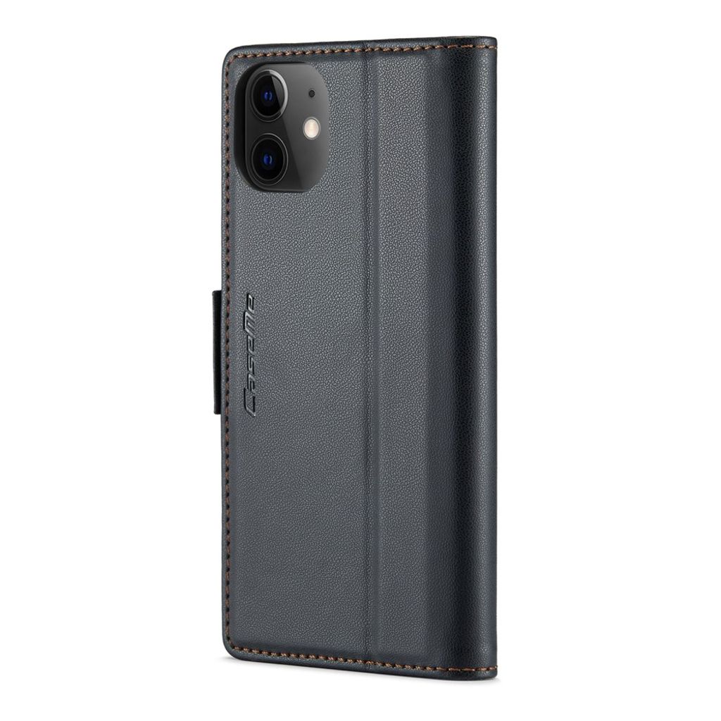 CASEME iPhone 12 Mini Wallet Cover with Stand - Black