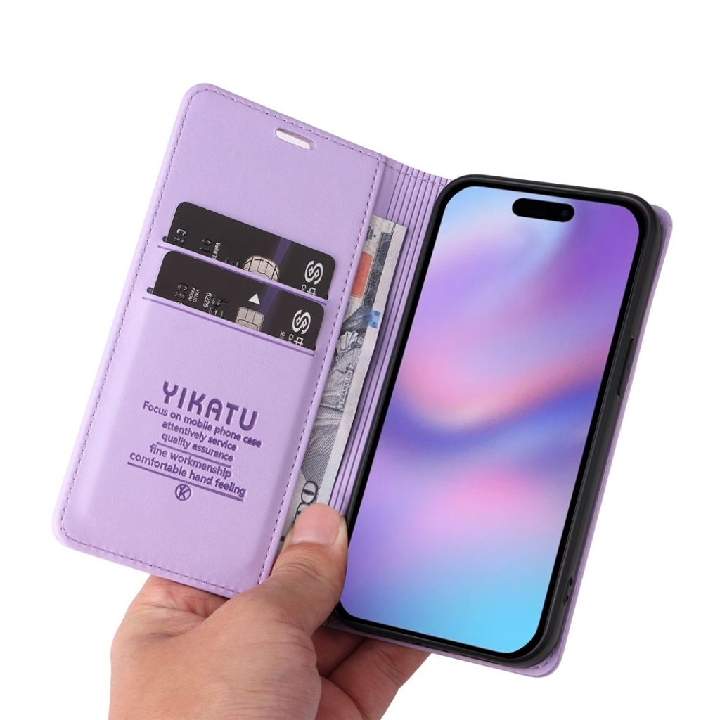YIKATU iPhone 17 Wallet cover - Purple