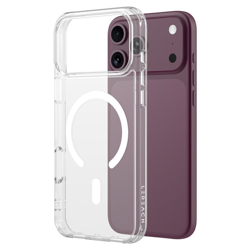 LEREACH iPhone 18 Pro Max/17 Pro Max MagSafe-yhteensopiva kuori - läpinäkyvä