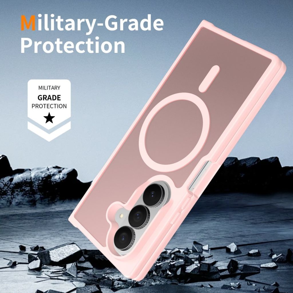 Samsung Galaxy Z Fold8 Ultra MagSafe cover med akrylbagside - Lyserød