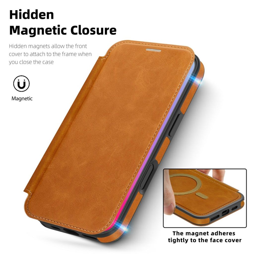 iPhone 17 MagSafe Cover with Card Slots - Brown