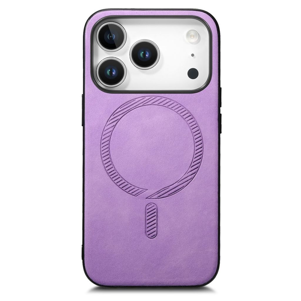 iPhone 18 Pro & iPhone 17 Pro Cover MagSafe kompatibel PU læder - Lilla