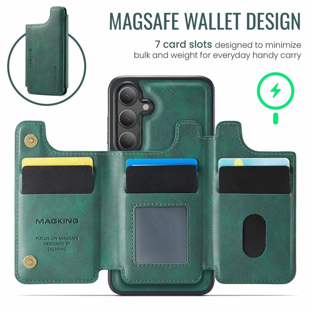 MAGKING Samsung Galaxy S25 FE Kuori MagSafe - Vihreä