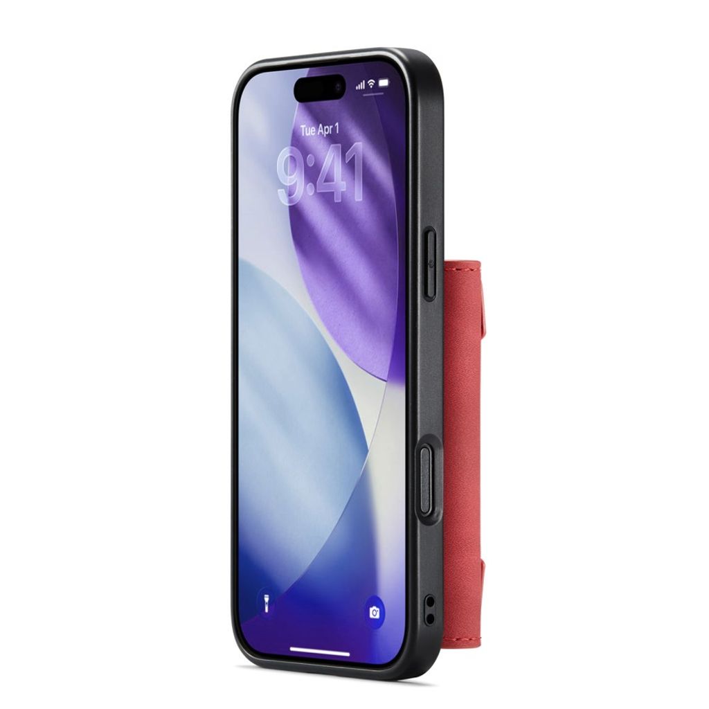 DG.MING iPhone 18 Pro Max/17 Pro Max Deksel med Avtakbar Lommebok - Rød
