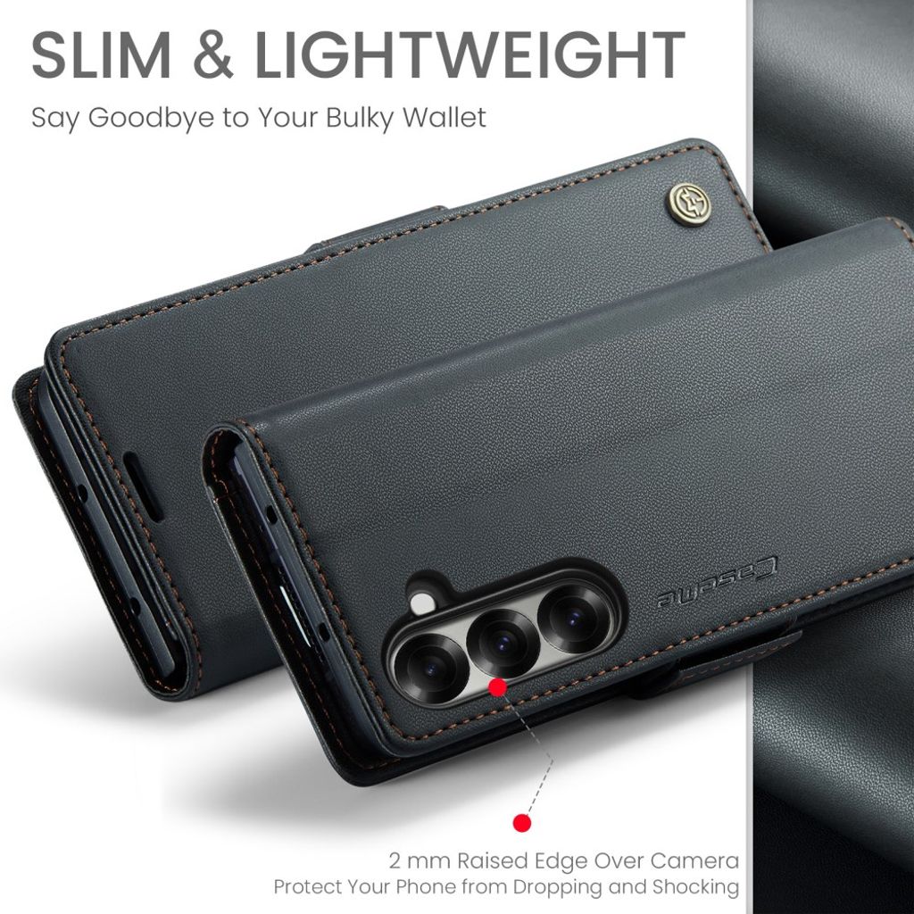 CASEME Samsung Galaxy Z Fold7 5G Fodral med RFID-blockerande - Svart