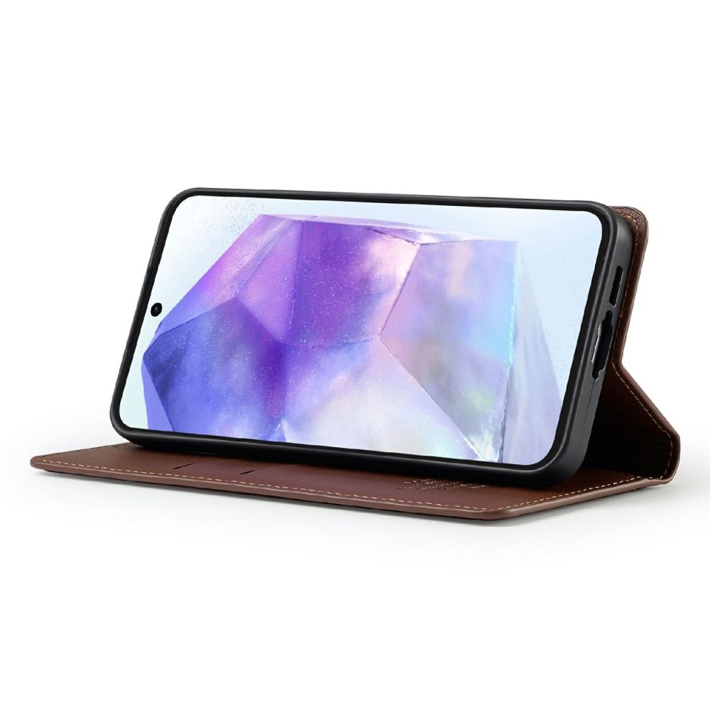LC.IMEEKE Samsung Galaxy S25 FE Plånboksfodral - Brun
