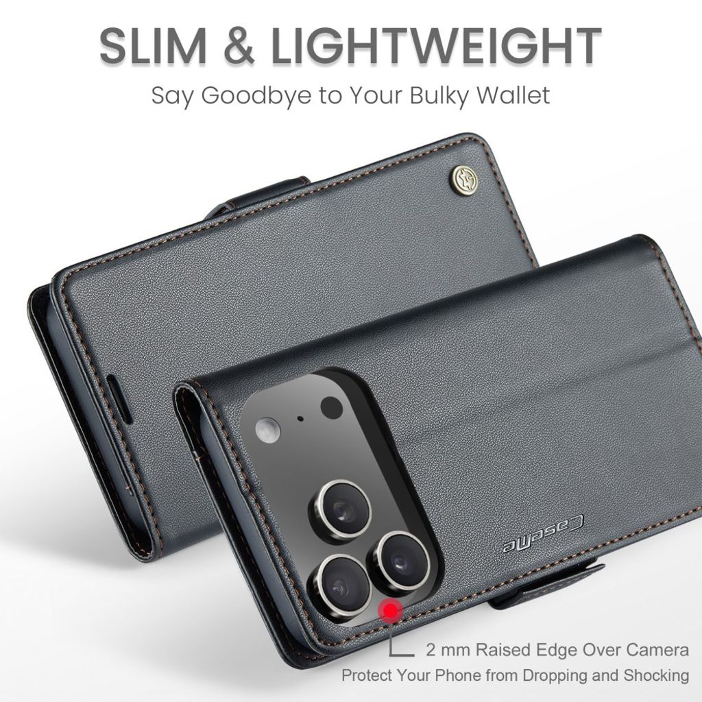 CASEME iPhone 17 Pro Max Etui med Kortspor - Svart