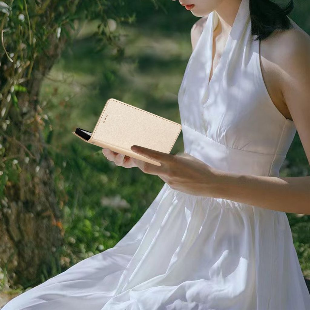 iPhone 12 Pro Etui med Kortplads - Guld