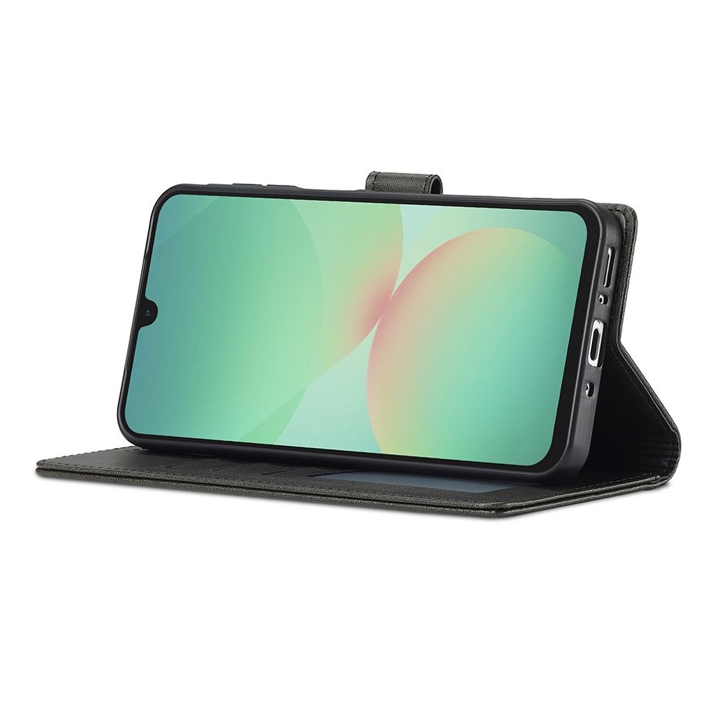 LC.IMEEKE Samsung Galaxy A17 Lommeboketui PU-lær - Svart