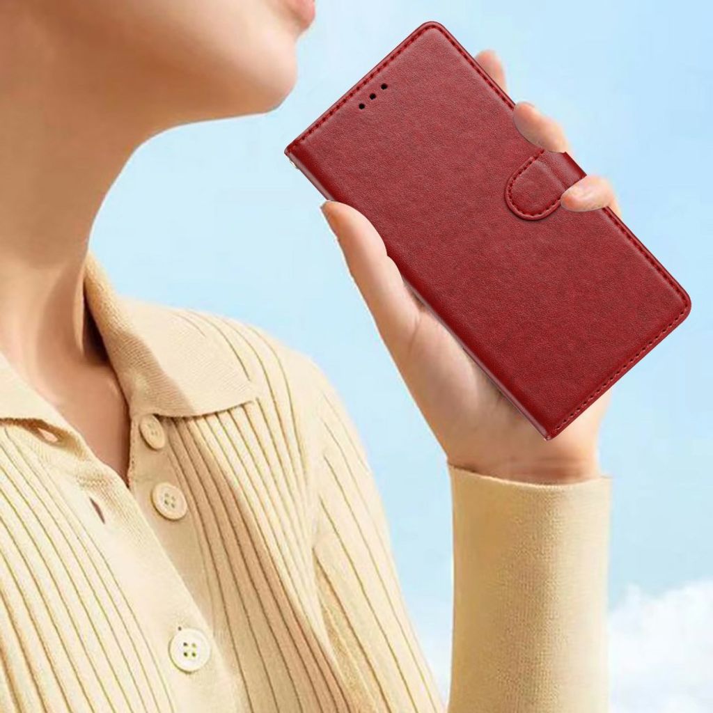iPhone 18 Pro/17 Pro Plånboksfodral med Stativ och Handledsrem - Röd
