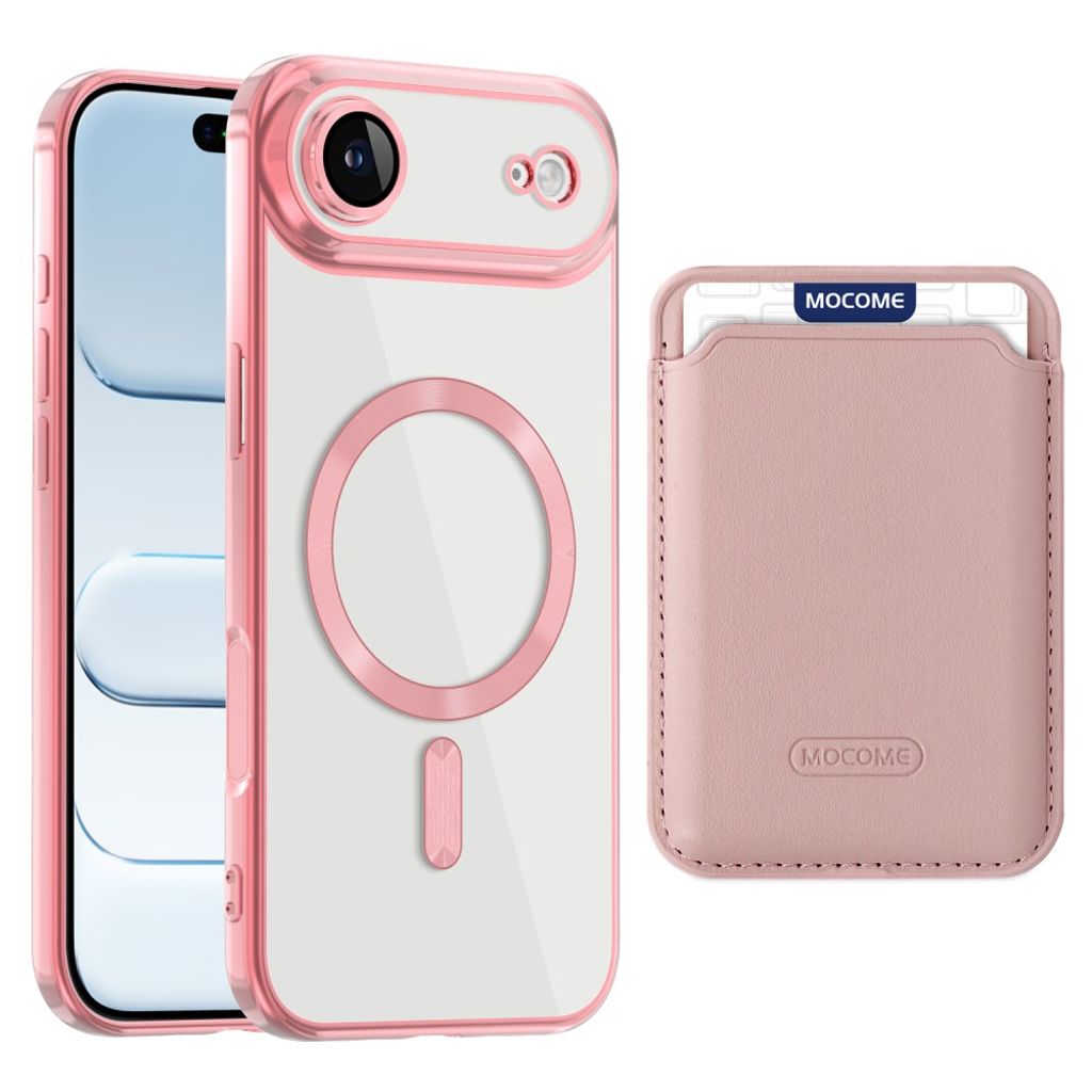 iPhone Air MagSafe Kuori irrotettava kortin haltija - Vaaleanpunainen