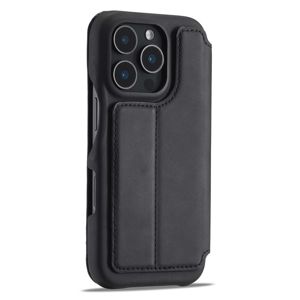 LC.IMEEKE iPhone 16 Pro Etui med Stativ - Svart