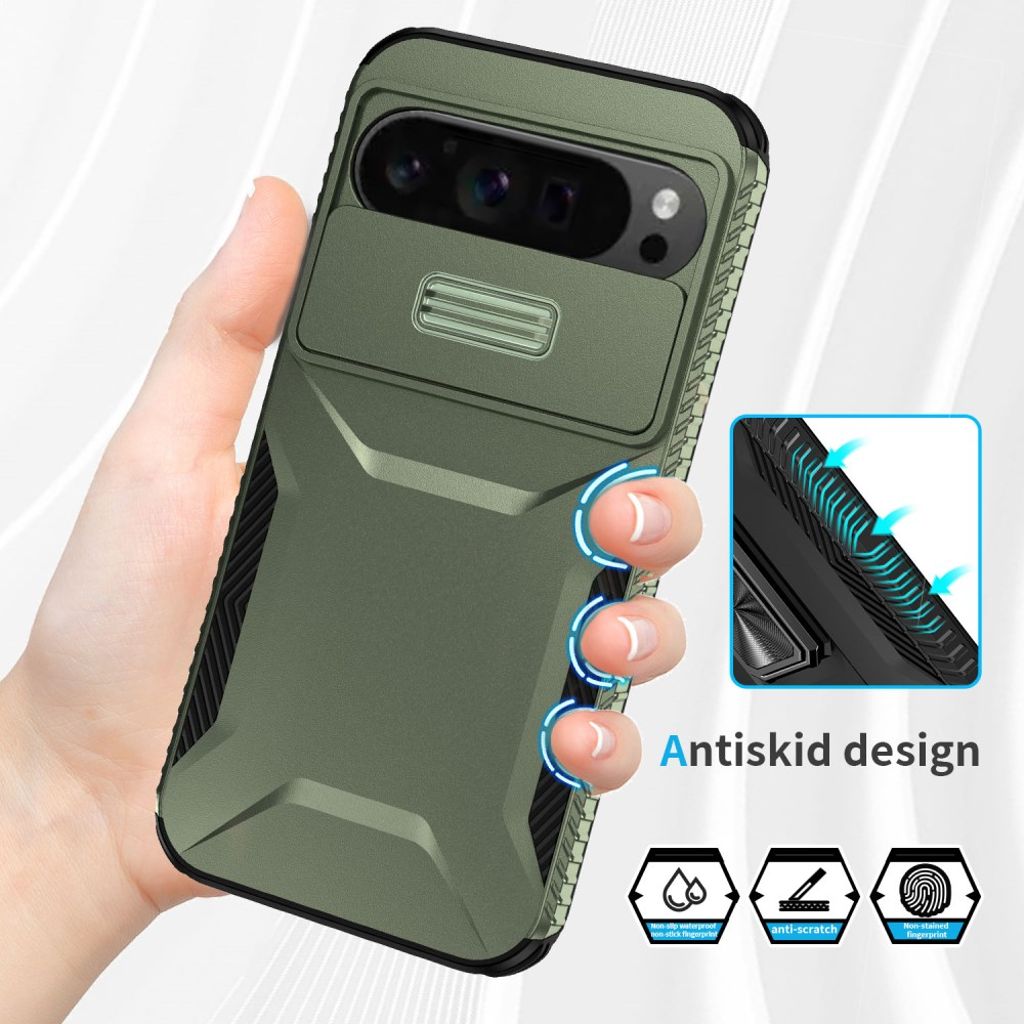 Google Pixel 10 Pro XL / Pixel 9 Pro XL Kuori - Vihreä