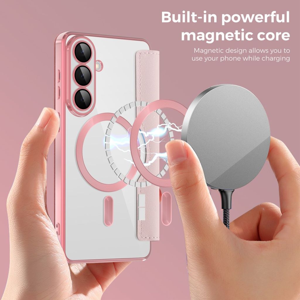 Samsung Galaxy S26 Plånboksfodral MagSafe RFID-blockerande - Rosa