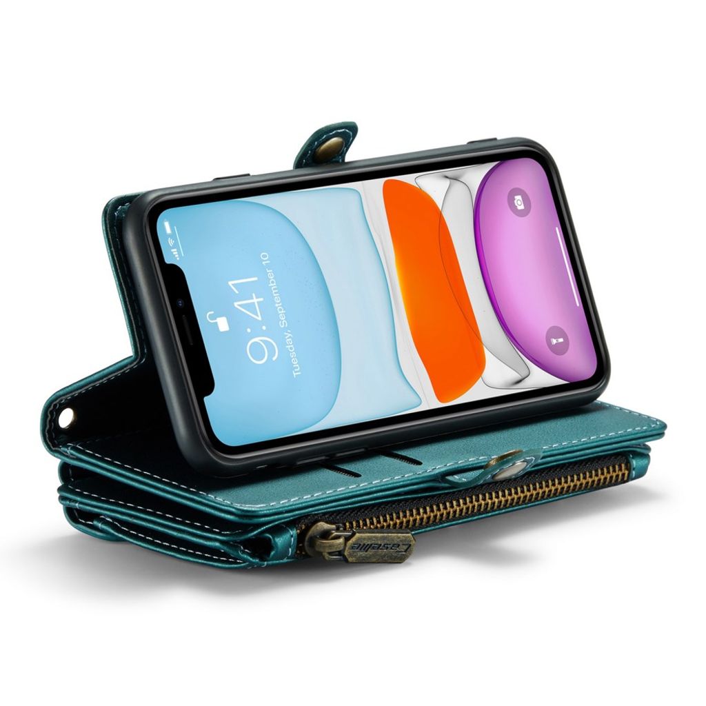 CASEME iPhone 11 Fodral med 10 Kortfack - Grön