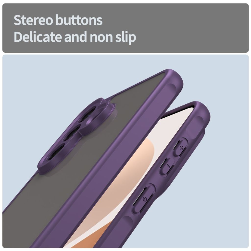 Samsung Galaxy A57 5G Deksel Frostet Gjennomsiktig - Lilla