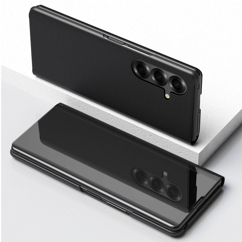 Samsung Galaxy Z Fold7 5G-skal med genomskinlig vy - Svart