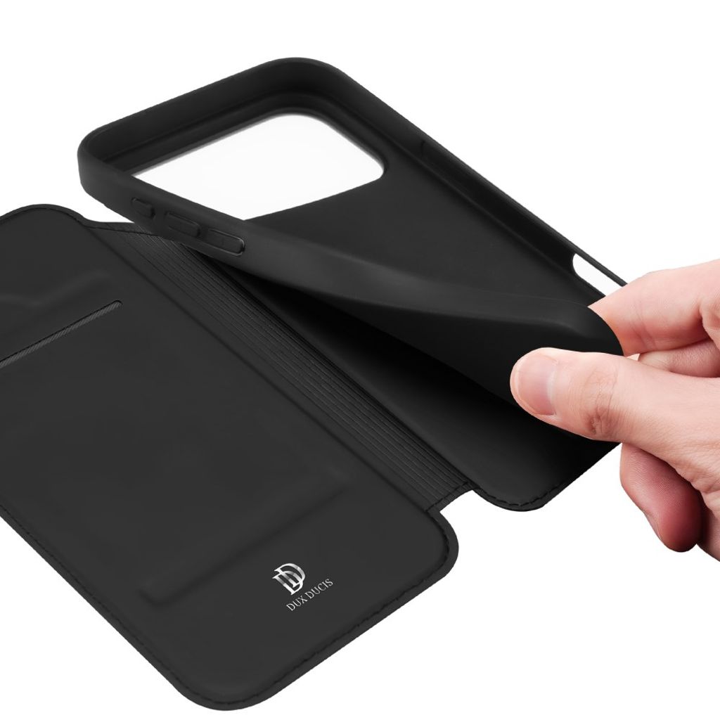 DUX DUCIS iPhone 17 Pro Max Fodral med stativ - Svart