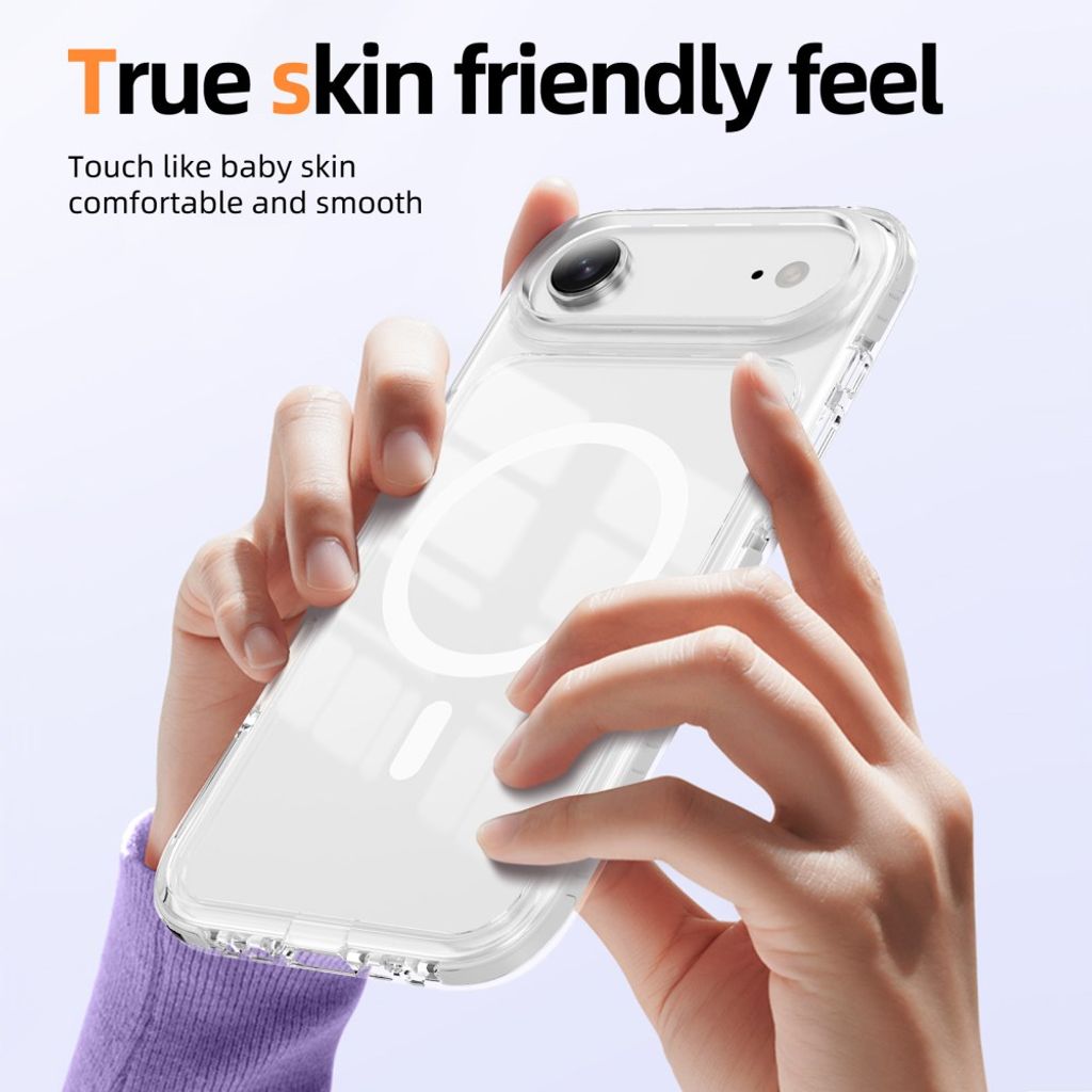 iPhone Air MagSafe kuori akryylitakalla - Valkoinen