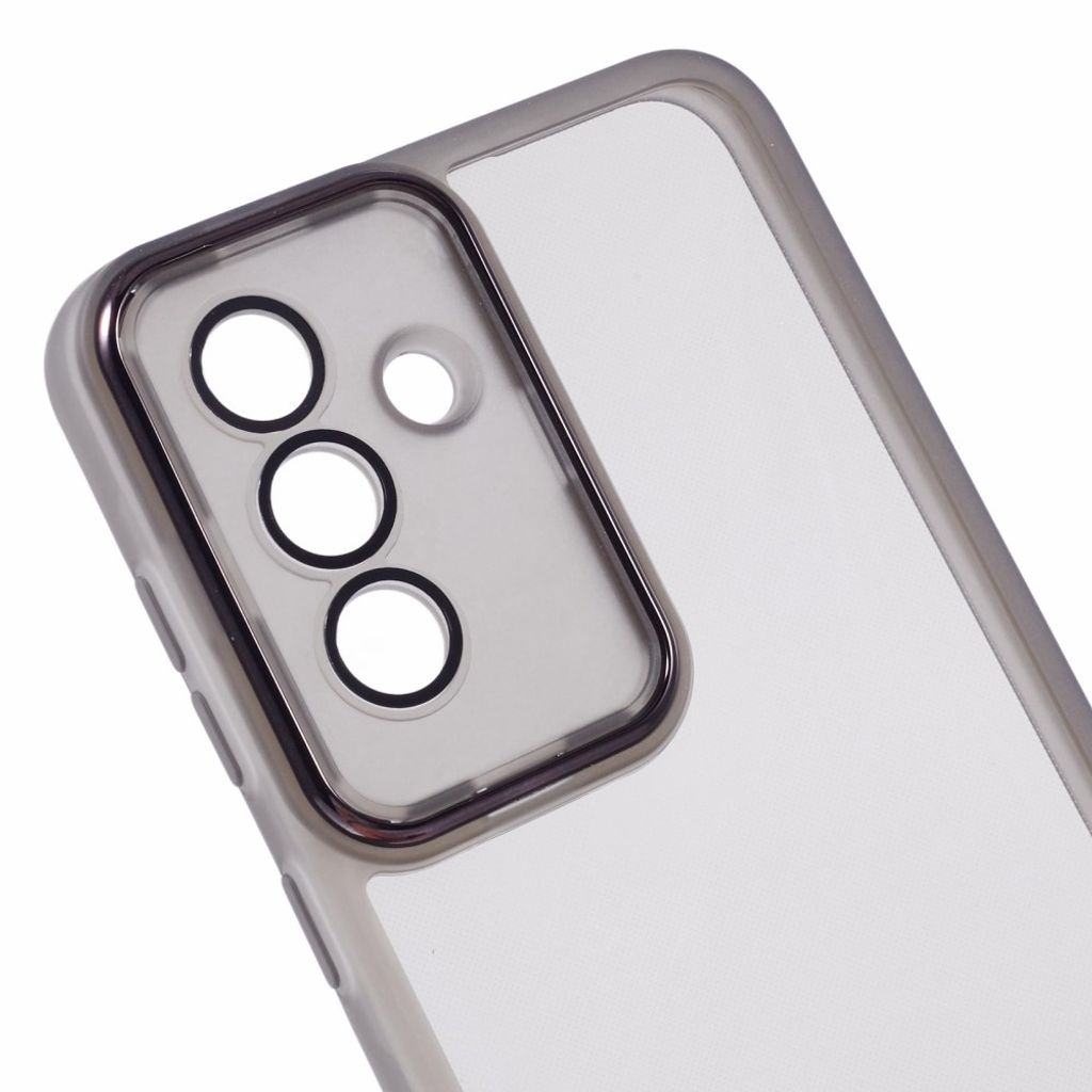 Samsung Galaxy A27 5G Kuori Elektroplatoitu Kamerakehys TPU - Läpinäkyvä Musta