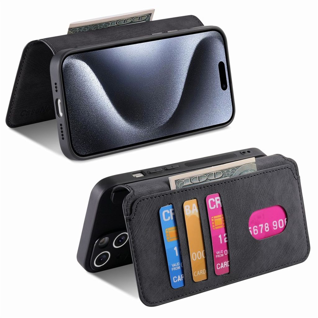 CASENEO iPhone 12 Pro Max Etui med Stativ - Sort