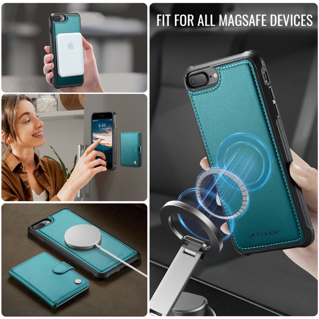 JEEHOOD iPhone 7 Plus / 8 Plus Cover med MagSafe - Grøn