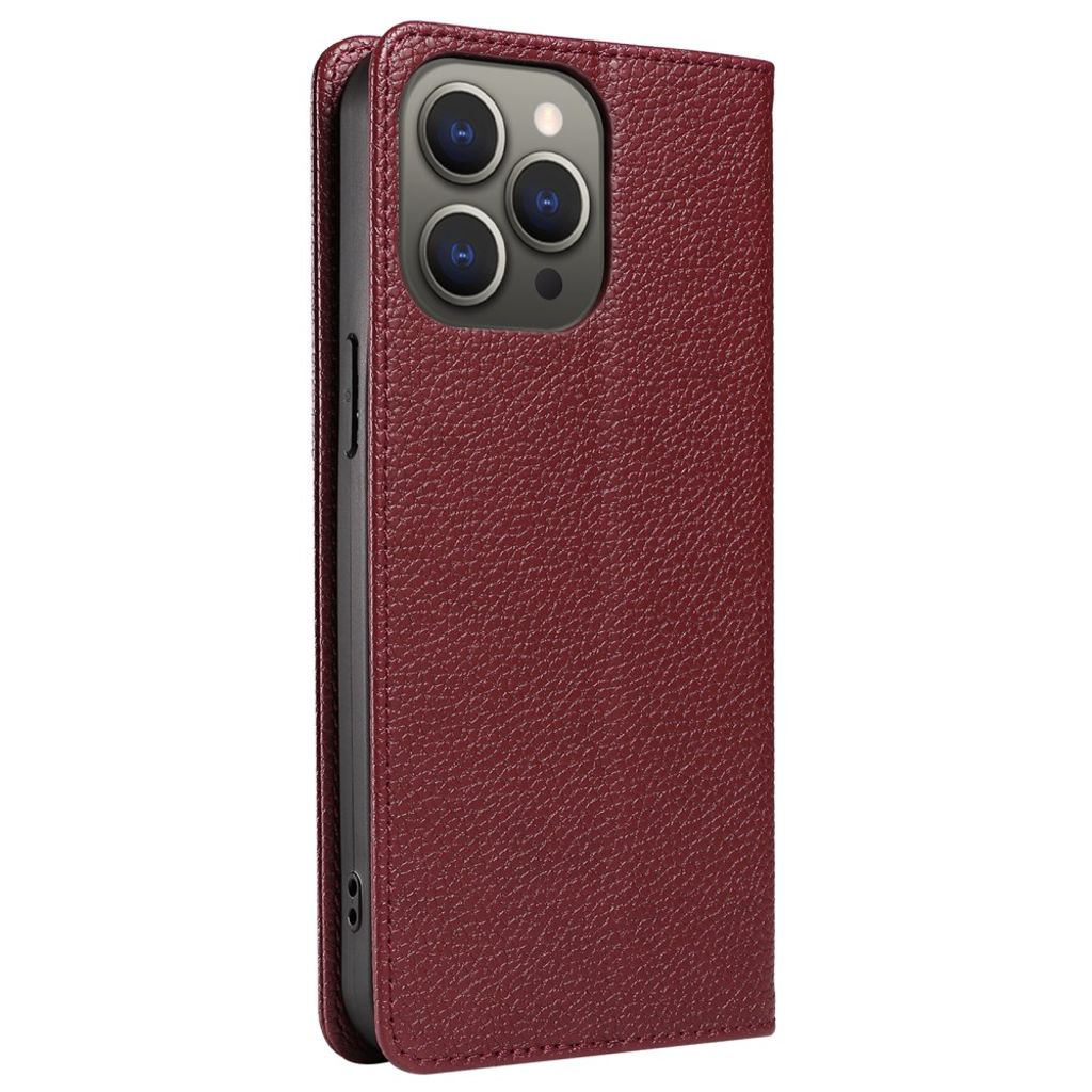 iPhone 14 Pro Wallet Cover RFID Blocking MagSafe Compatible - Red