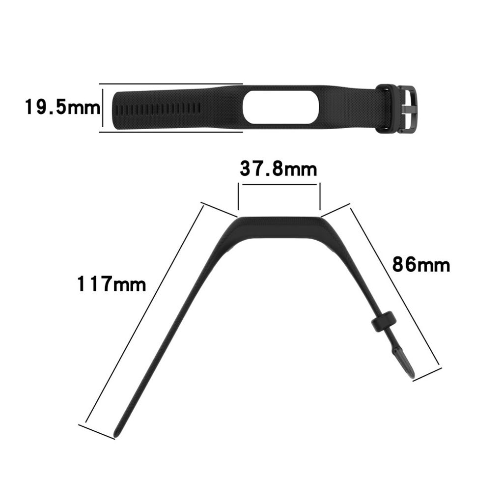 Garmin Vivosmart 5 Klockarmband Silikon med Fodral – Svart