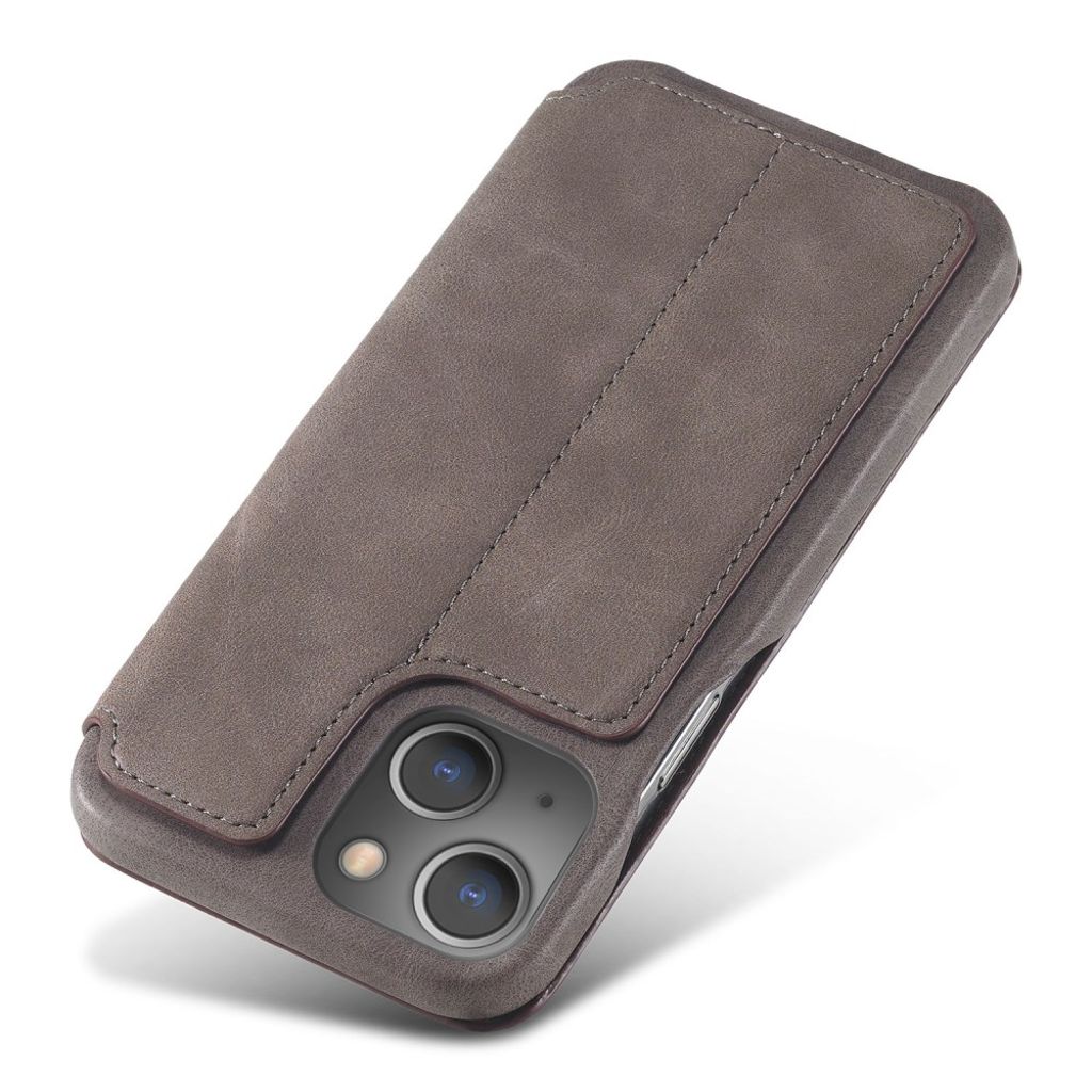 LC.IMEEKE iPhone 13 Mini PU Leather Cover Card Slot – Coffee