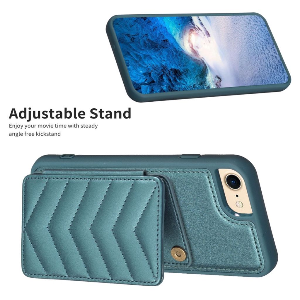 iPhone 6/6s/7/8/SE 2020/2022 Deksel med Stativ - Grønn