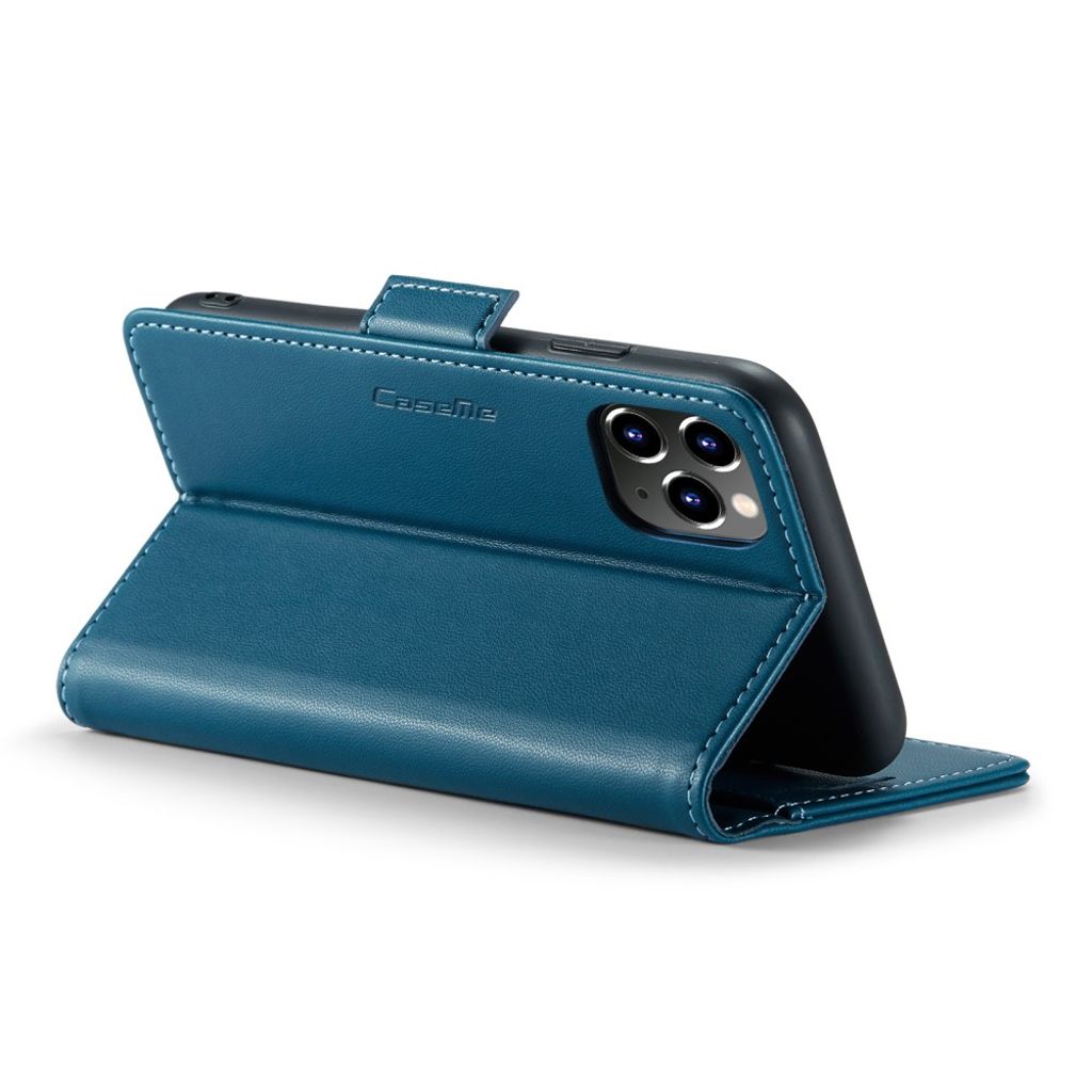 CASEME iPhone 11 Pro Max Plånboksfodral RFID-blockerande – Blå